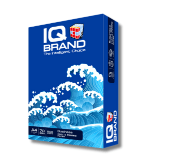 กระดาษถ่ายเอกสาร IQ BRAND A4 70แกรม [5 รีม] (1 รีม / 500 แผ่น)
